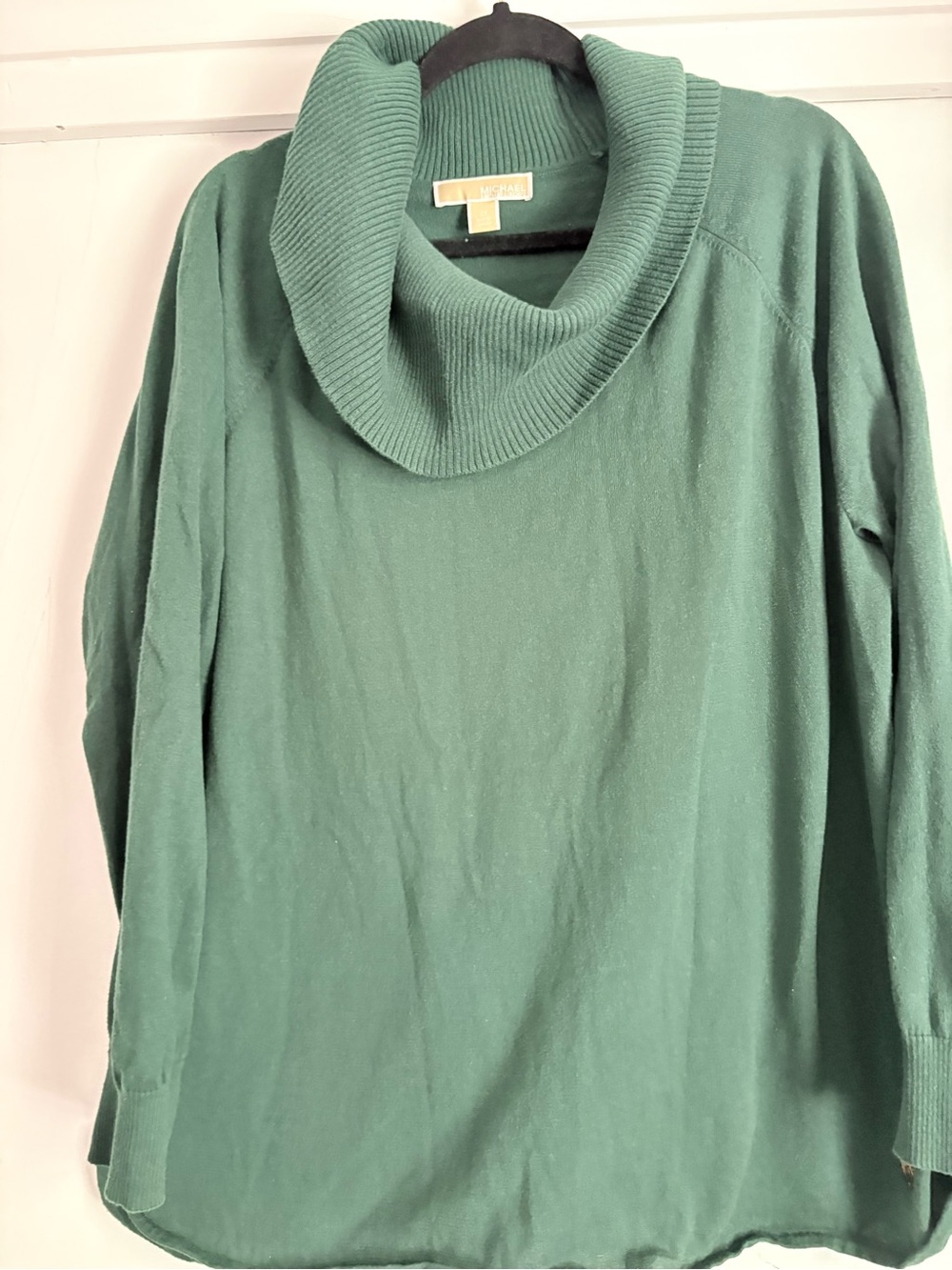 Michael Kors Forest Green Cowl Neck Sweater